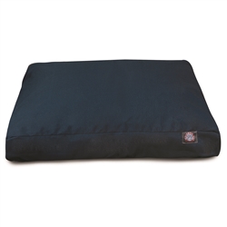 Majestic Pet 78899560568 Solid Navy Blue Small Rectangle Dog Bed