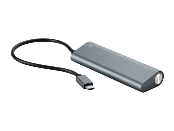 SuperSpeed 4-Port USB-C Hub, Gray