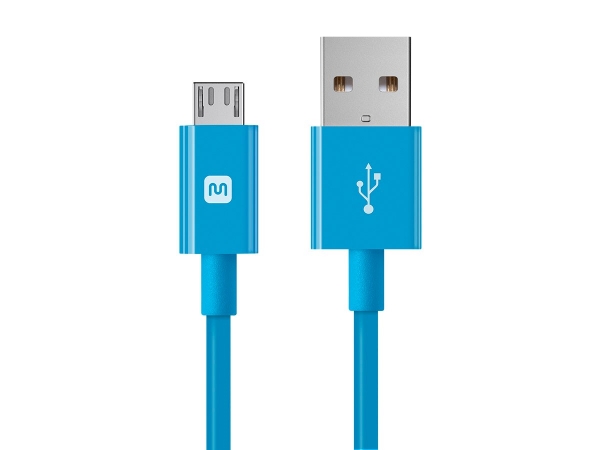 Picture of Monoprice 13929 6 ft. Select Series USB A To Micro B Charge & Sync Cable&#44; Blue