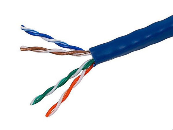 Picture of Monoprice 13678 500 ft. Cat5e Bulk Bare Copper Ethernet UTP Cable&#44; 350 MHz&#44; 24 AWG - Blue