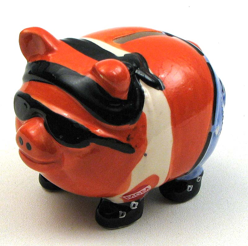 Picture of IWGAC 0154-18492 Pork Chop Biker Pig Bank
