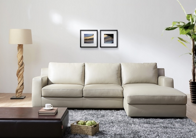Jenny Sectional Sleeper Right Hand Facing Chaise, Beige