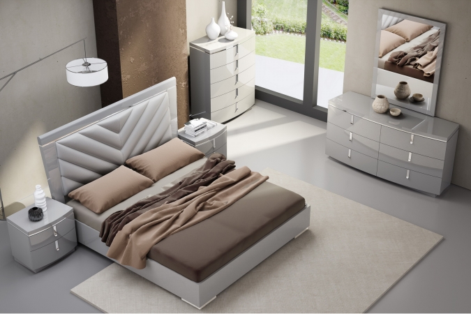 New York Bedroom Night Stand, Grey