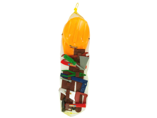 Picture of Bulk Buys OF393-8 Play Tool Set with Belt & Hard Hat - 8 Piece -Pack of 8
