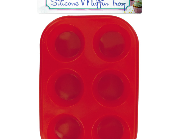Picture of Bulk Buys OL463-12 Silicone Muffin Tray - 12 Piece -Pack of 12