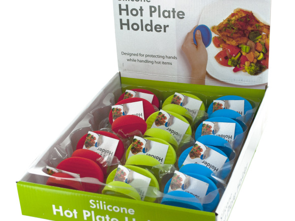 Picture of Bulk Buys HW831-12 Silicone Hot Plate Holder Countertop Display - 12 Piece -Pack of 12