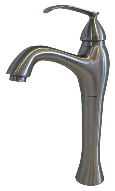 BM-116BN Traditional Single Lever Vessel Faucet, Brushed Nickel -  Novatto