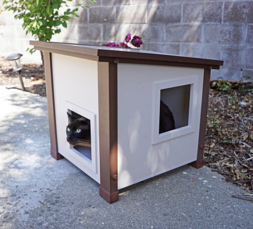 Picture of New Age Pet ECTH350 ecoFLEX Albany Outdoor Feral Cat House