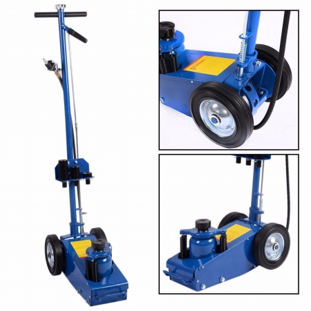 22 Ton Air Hydraulic Floor Jack Lift Jacks - Blue