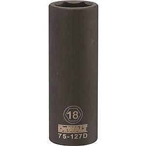 DWMT75127OSP Impact 0.5 Drive 6 Point Socket - 18 mm