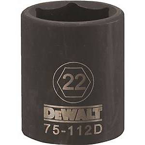 7516792 DWMT75112OSP Impact 0.5 Drive 6 Point Socket, 22 mm