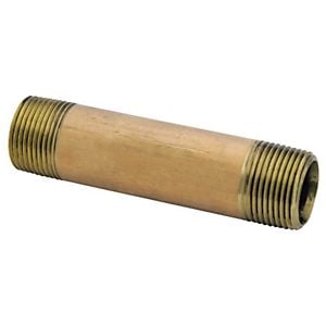 38300-0860 0.5 x 6 Pipe Nipple Brass