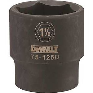 DEWALT 1/2 Drive X 1-1/8 6PT Standard Impact Socket - DWMT75125OSP
