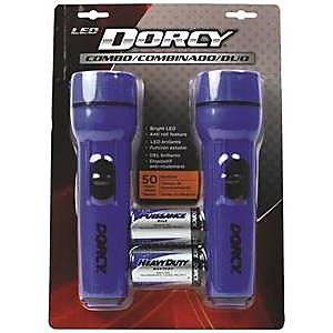 41-2594 Combo LED 1D Flashlight, Pack of 2