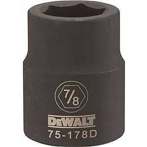 DeWalt 7/8 in. X 3/4 in. drive SAE 6 Point Impact Socket 1 pc
