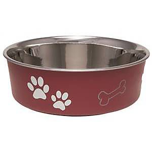 Picture of Boss Pet Products 1866961 7414LM Bella Food Bowl, Merlot - Large