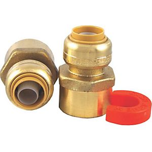 Sharkbite 1/2in x 3/4in FNPT Water Heater Connection Kit - 22604LF