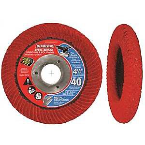 Freud 7840150 DCC045040N01F 4.5 CN No Flap Disc Hub 40 Grit