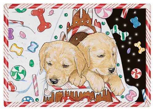 C812 Golden Gingerhouse Christmas Boxed Cards - Pack of 10