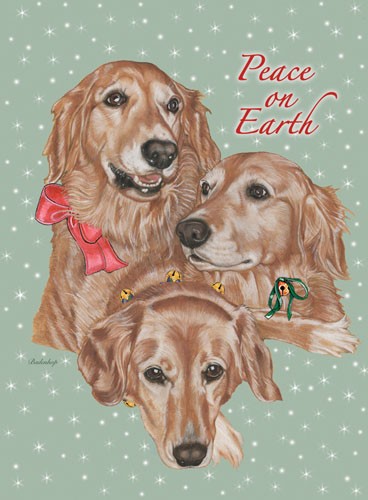 Golden Portrait Christmas Boxed Cards