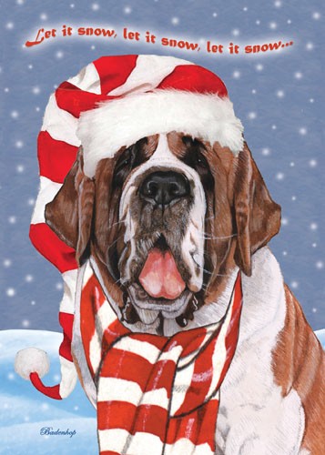 Saint Bernard Christmas Boxed Cards - Pack of 10