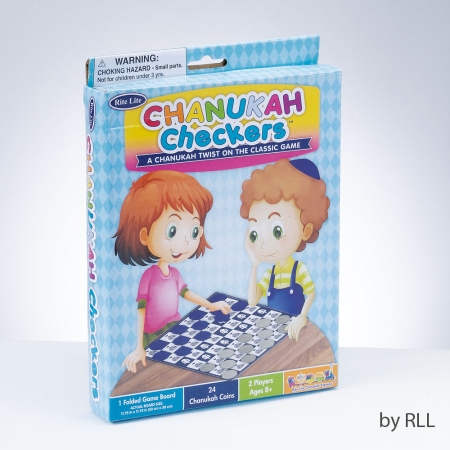 Picture of Rite Lite GAC-9 Chanukah Checkers Game &amp; 1 Game Board- Color Box - 24 Pieces -pack of 6