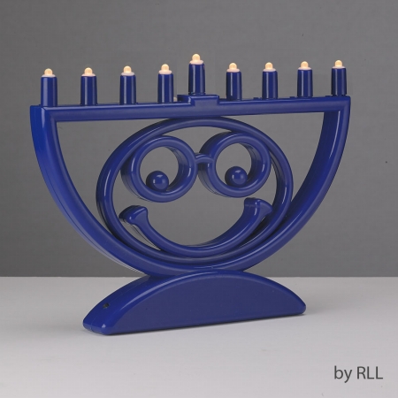 Picture of Rite Lite JRN-500 Menoji &amp; Battery Operated LED Menorah That Makes You Smile- Color Box -pack of 3