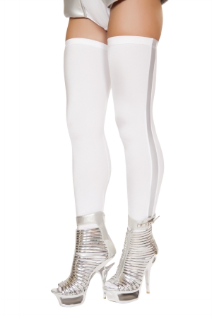 ST4736-AS-O-S Astronaut Leggings Costume, White & Grey - One Size