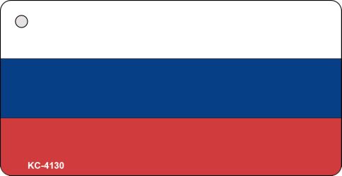 KC-4130 1.5 x 3 in. Russia Flag Novelty Key Chain