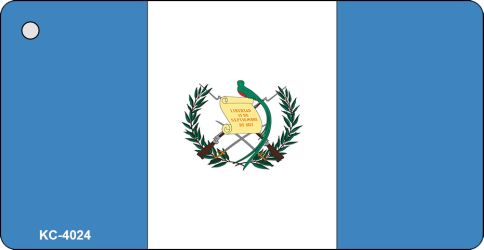 KC-4024 1.5 x 3 in. Guatemala Flag Novelty Key Chain