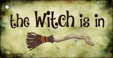 KC-8006 1.5 x 3 in. The Witch is in Novelty Key Chain