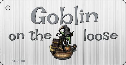 KC-8008 1.5 x 3 in. Goblin on The Loose Novelty Key Chain