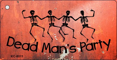 KC-8011 1.5 x 3 in. Dead Mans Party Novelty Key Chain