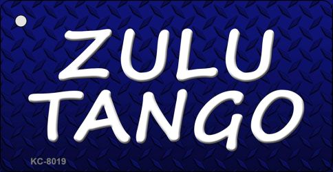 KC-8019 1.5 x 3 in. Zulu Tango Novelty Key Chain