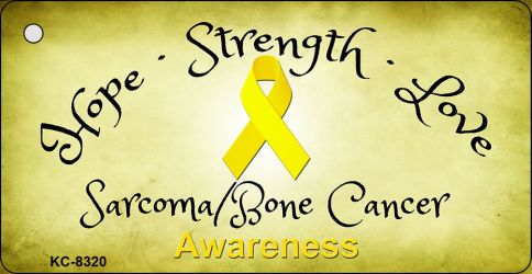 KC-8320 1.5 x 3 in. Sarcoma Bone Novelty Metal Key Chain -  Smart Blonde