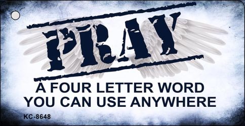 KC-8648 1.5 x 3 in. Prayer Novelty Metal Key Chain