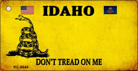 KC-8844 1.5 x 3 in. Idaho Dont Tread on Me Novelty Metal Key Chain