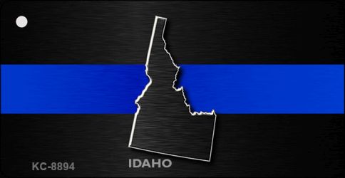 KC-8894 1.5 x 3 in. Idaho Thin Blue Line Novelty Metal Key Chain