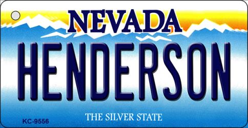 KC-9556 1.5 x 3 in. Henderson Nevada Background Novelty Key Chain