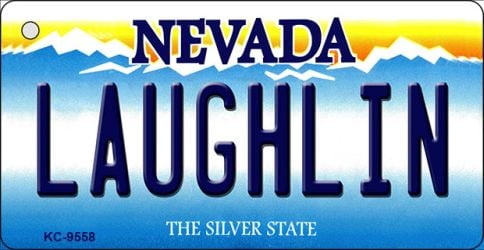 KC-9558 1.5 x 3 in. Laughlin Nevada Background Novelty Key Chain
