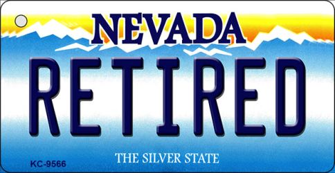 KC-9566 1.5 x 3 in. Retired Nevada Background Novelty Key Chain