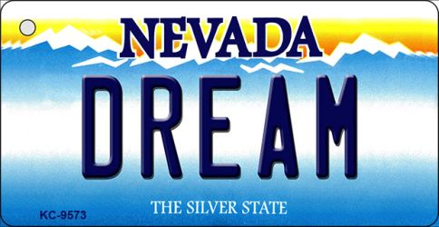 KC-9573 1.5 x 3 in. Dream Nevada Background Novelty Key Chain