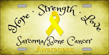 LP-8320 6 x 12 in. Sarcoma Bone Cancer Novelty Metal License Plate