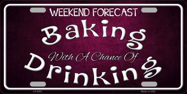 LP-8381 6 x 12 in. Weekend Forrest Novelty Metal License Plate