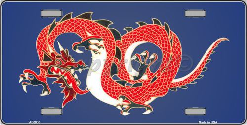 6 x 12 in. Dragon Novelty Metal License Plate