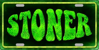 6 x 12 in. Stoner Novelty Metal License Plate