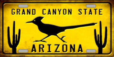 6 x 12 in. Arizona Grand Canyon State Novelty Metal License Plate