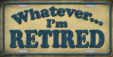 LP-8767 6 x 12 in. Retired Novelty Metal License Plate
