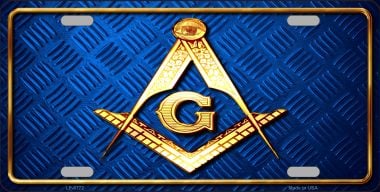 LP-8772 6 x 12 in. Freemasonry Novelty Metal License Plate