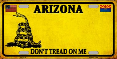 LP-8835 6 x 12 in. Arizona Dont Tread on Me Novelty Metal License Plate